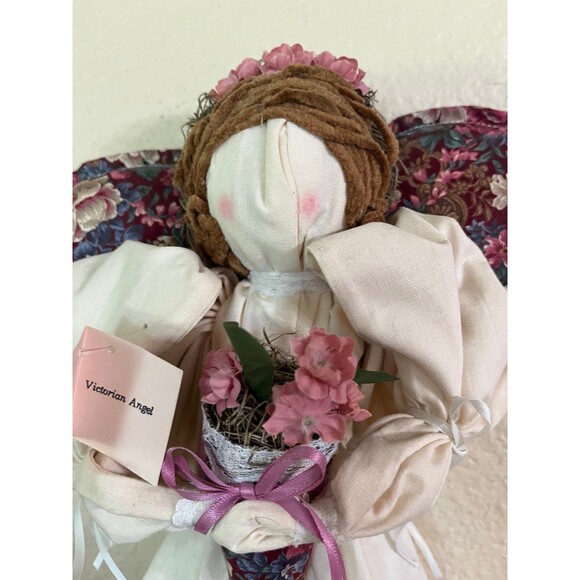 Handmade Ozarks Country Hanging Victorian Angel - Picture 5 of 10